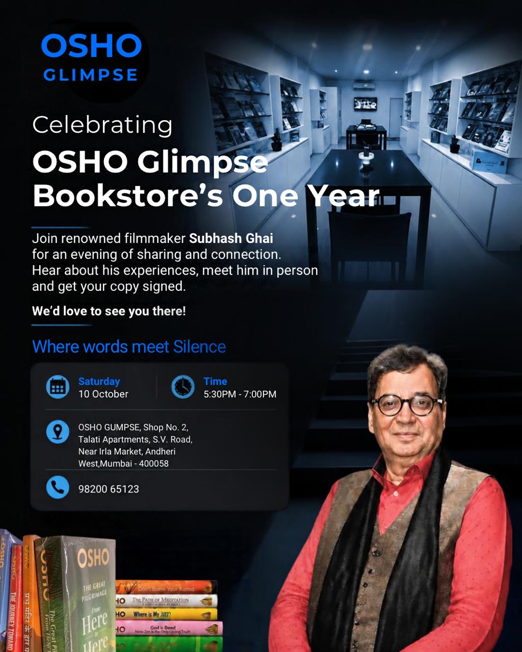 Celebrating 1 Year of OSHO Glimpse Bookstore!