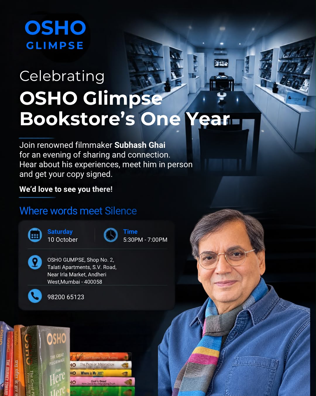 Celebrating 1 Year of OSHO Glimpse Bookstore!